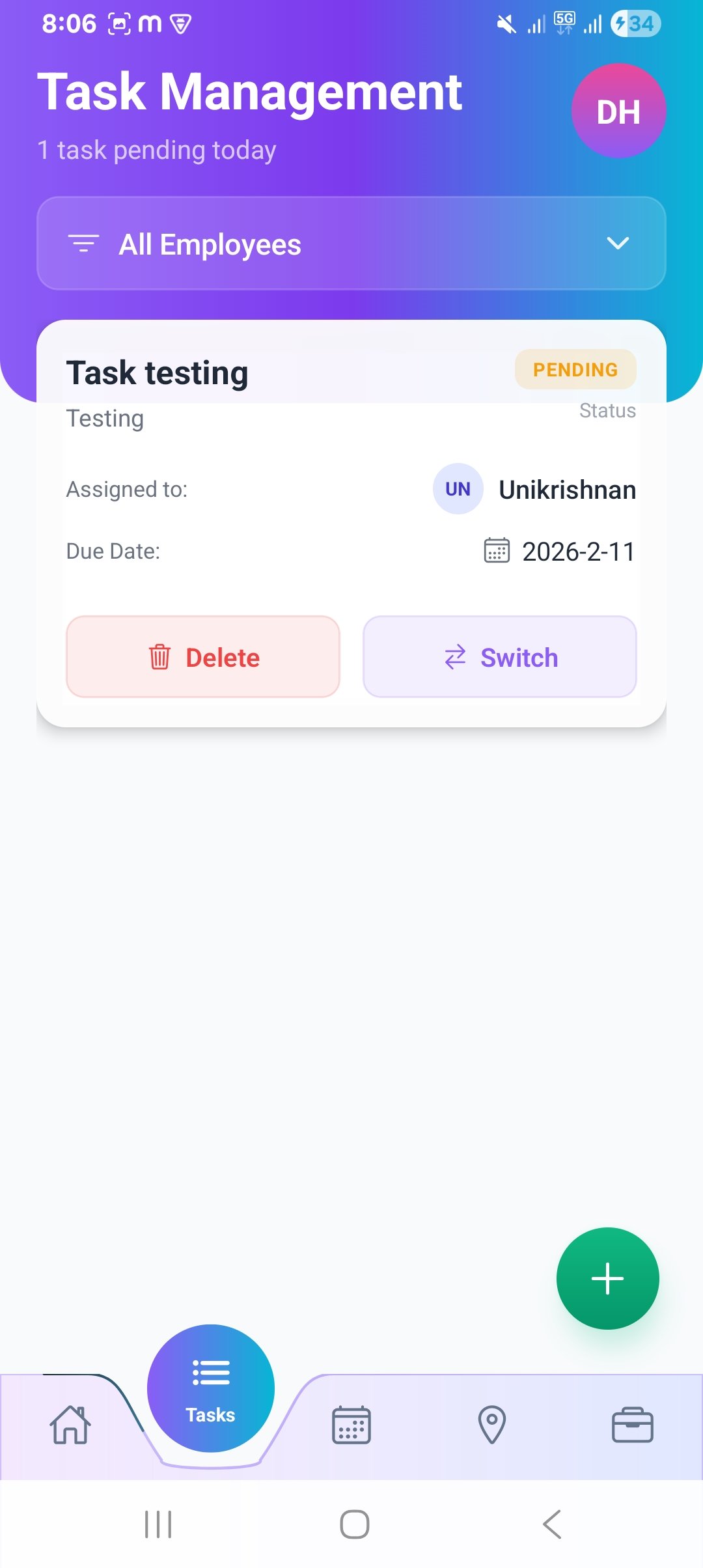 Task management - EMP Business app screenshot 9 of 9